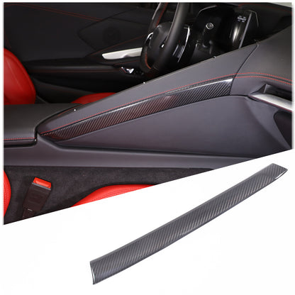 Carbon Fiber Interior Center Console Panel Cover For C8 Corvette Z06 Z51 20-25 8