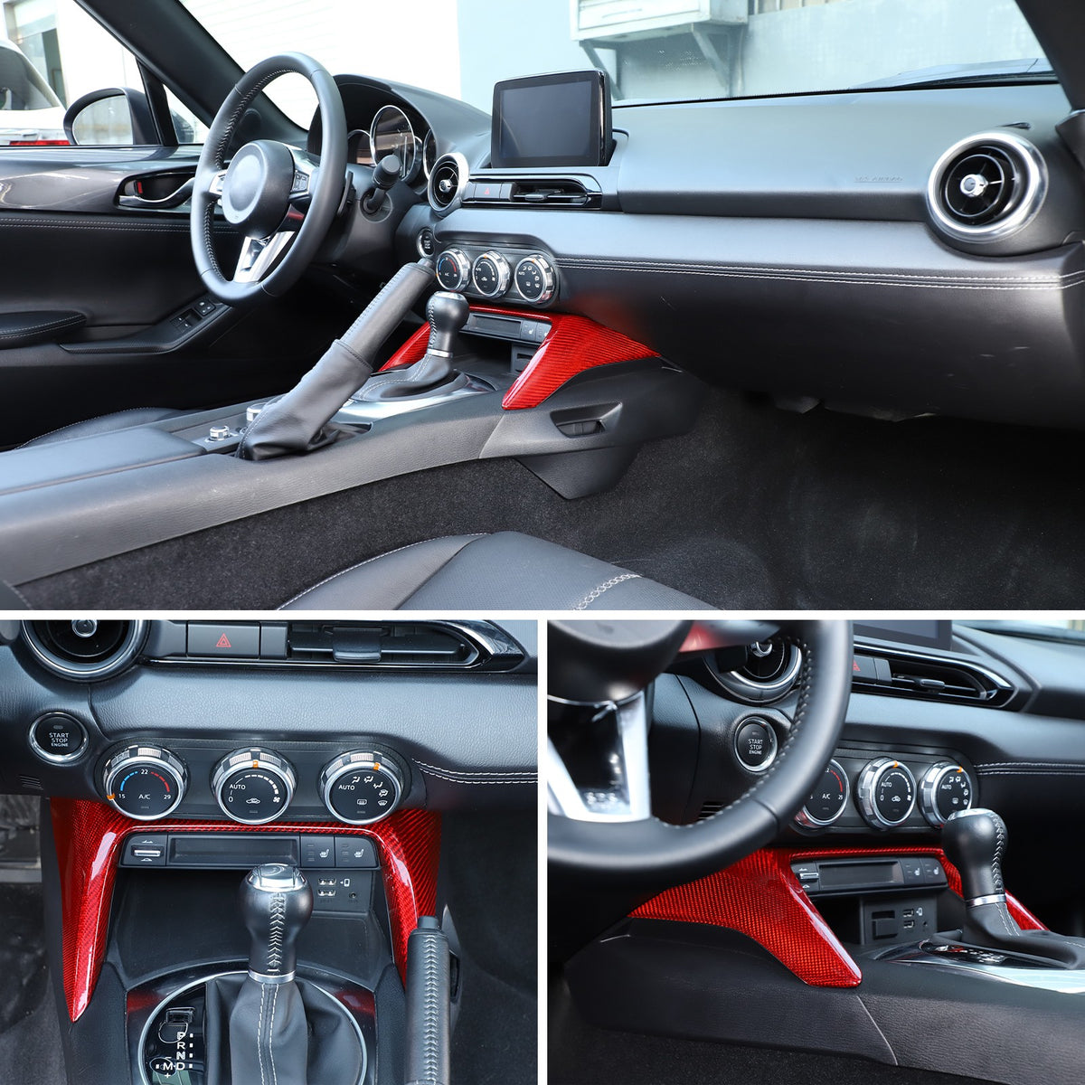 Red Real Carbon Fiber Interior Full Interior Trim For Mazda MX-5 Miata 2016-2026 - Variants 1-5 7