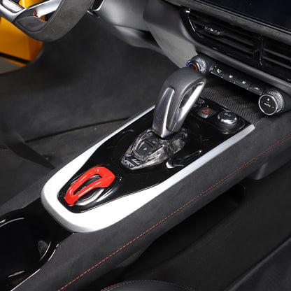 Forged Carbon Fiber Console Gear Base Cover Trim For Lotus Emira V6 I4 2023-2025 8