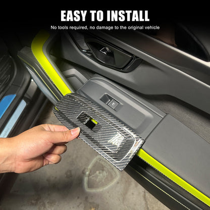 Real Carbon Fiber Window Lift Switch Panel Trim For Lamborghini URUS/SE 18-21 US 8