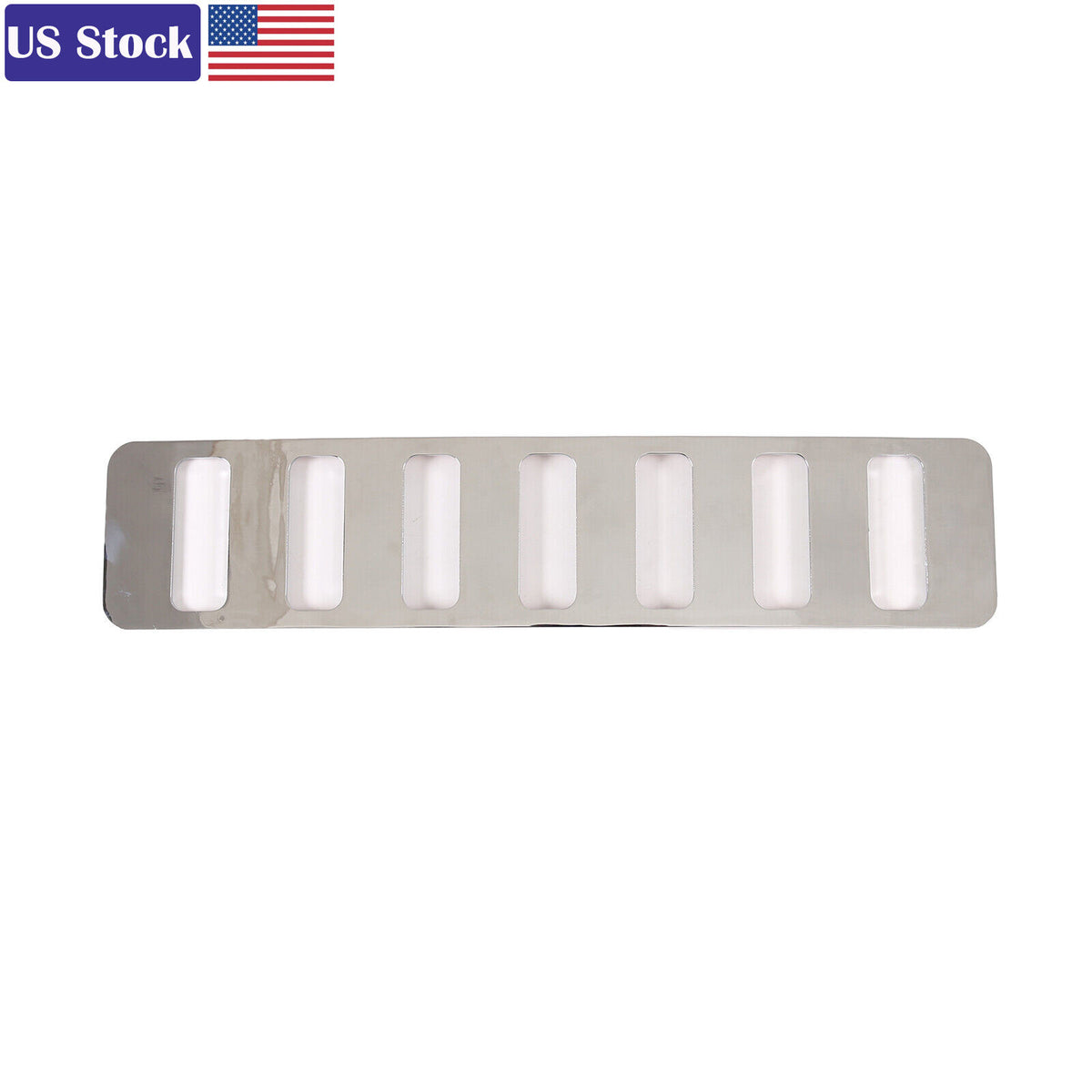 Chrome Front bumper Lower Grille Trim Cover Fit For Hummer H2 SUV SUT 2003-09 US 7
