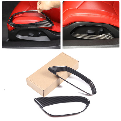 Carbon Fiber ABS Interior Decoration Cover Trim Kit For Corvette C8 2020-2025 - Styles 1-5 17