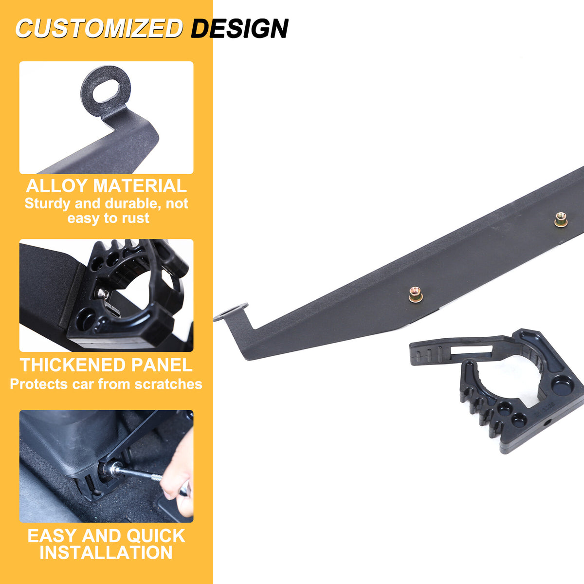 Under Seat Flashlight Holder Bracket Mount For Honda Pilot 2015-2022 18