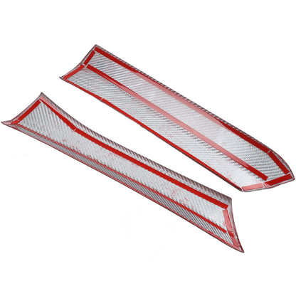 Red Real Carbon Fiber Gear Shift Side Panel Trim For Subaru WRX VB AT 2022+ 12