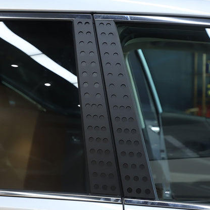 Black Window B pillar Post Protector Cover Trim For Subaru Forester 2019-2024 6