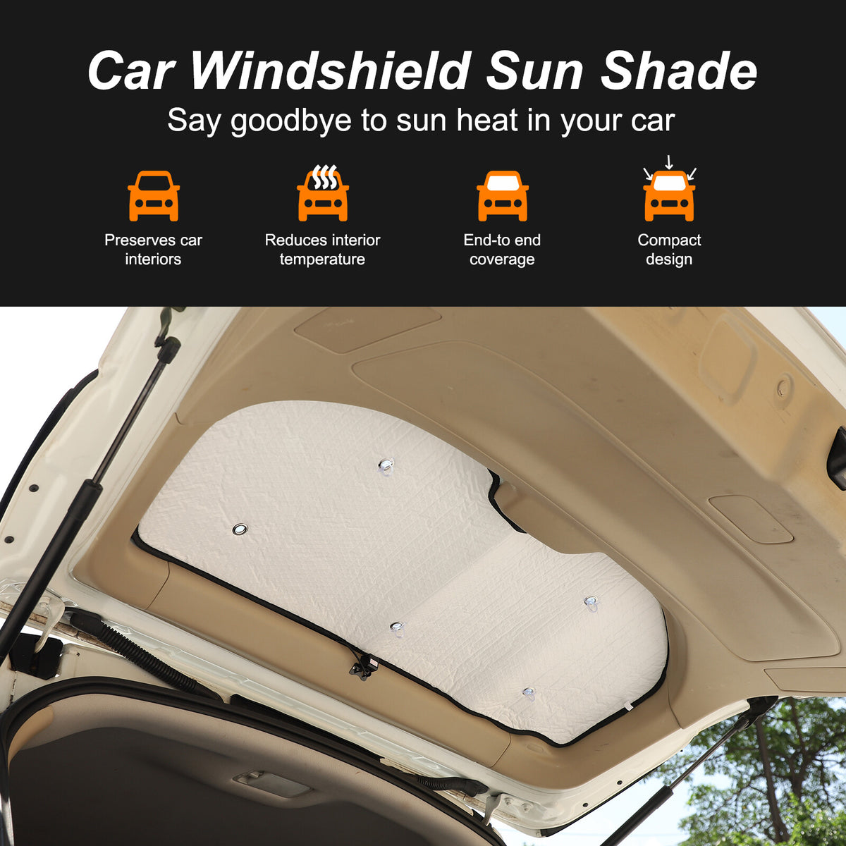 Car Full Window Sunshade Cover Shades Sun Visor for Nissan Pathfinder 13-18 US 7