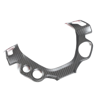 Matte Real Carbon Fiber Steering Wheel Button Trim For Ferrari 458 2011-2016 8