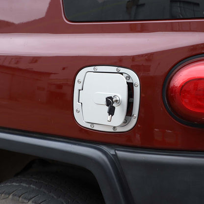 Sliver Fuel Tank Cover Gas Replacement Cover Trim For Toyota FJ Cruiser 2007-21 7