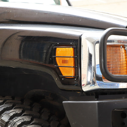 Carbon Steel Side Turn Signal Light Cover Trim Frame for Hummer H3 05-09 US 2