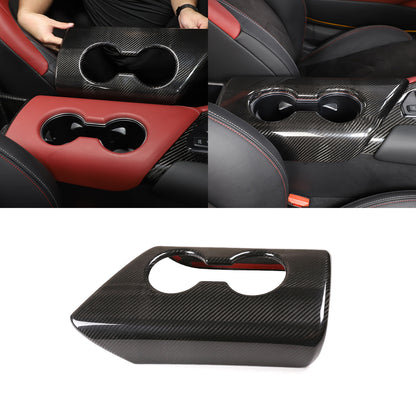 Armrest Box Cover Center Console Carbon Fiber PatternFor Toyota Supra 19-24 1