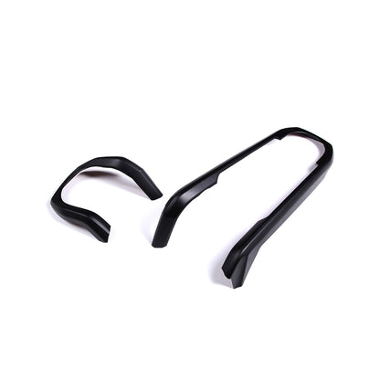 Matte Black Dashboard Decoration U Shape Trim For Toyota Tacoma 2016-2023 US 5