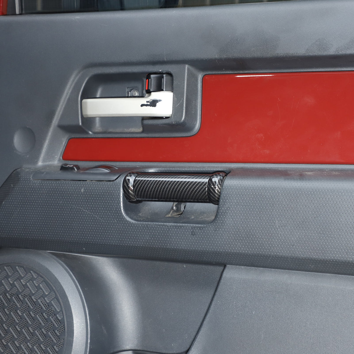 Carbon Fiber ABS Inner Door Handle Cover Trim For Toyota FJ Cruiser 2007-2021 9