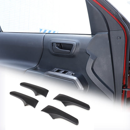 Matte Black Interior Dashboard Door Handle Trim Set For Toyota Tacoma 2016-23 8