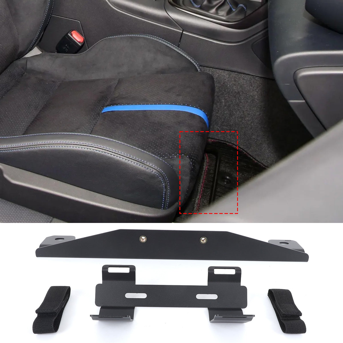 Black Aluminum Fire Extinguisher Bracket For Toyota 86/Subaru BRZ 2022+ US 1