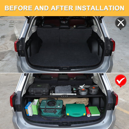 Rear Cargo Rack Luggage Storage Carrier Shelf For Subaru Forester 2019-2024 US 21