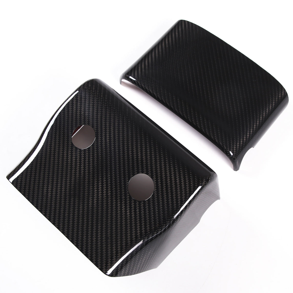 Real Carbon fiber Steering Wheel Base Trim Cover Frame For Jaguar F-TYPE 13-24 4