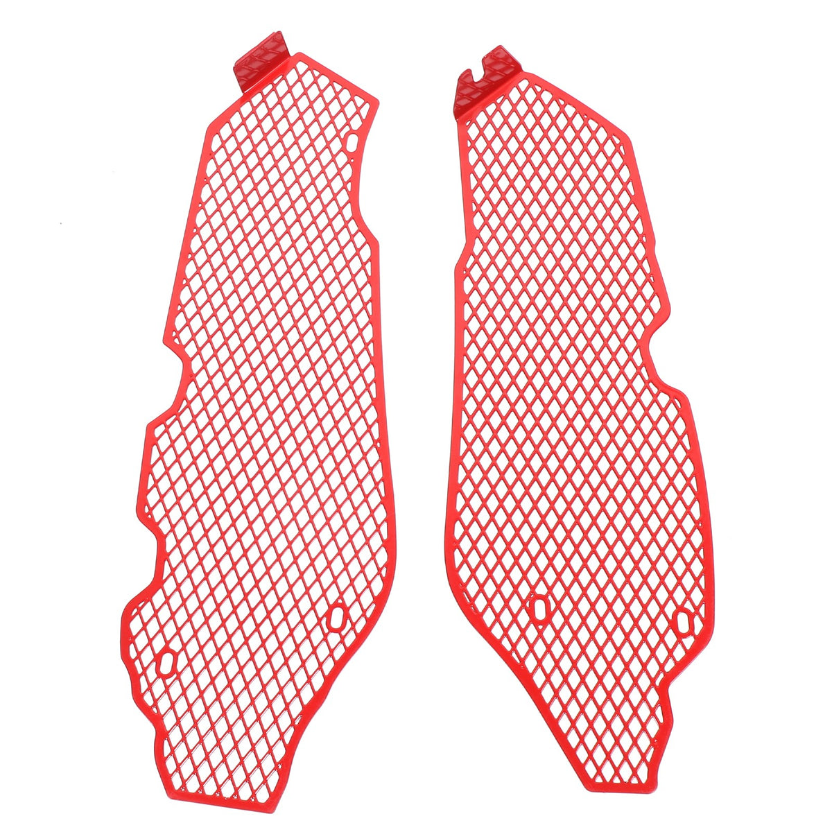 Red Steel Side Intake Mesh Grille Insert Guard For Corvette C8 2020-2026 16