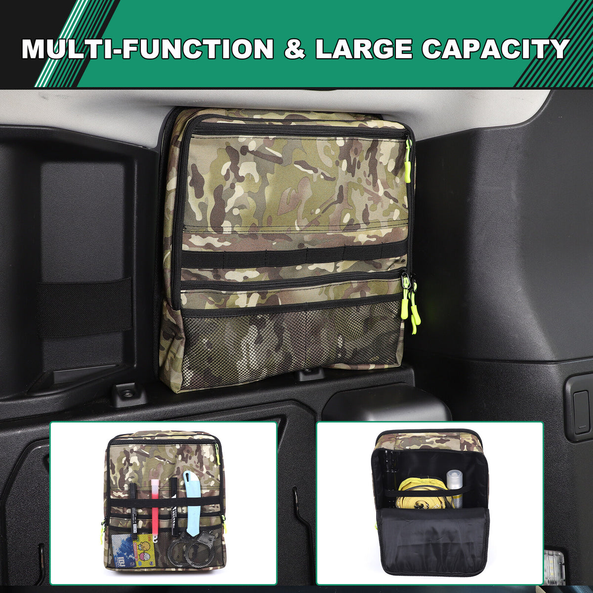Camouflage Rear Trunk Side Window Storage Bag Tray For LR Defender 110 L663 20+ 10