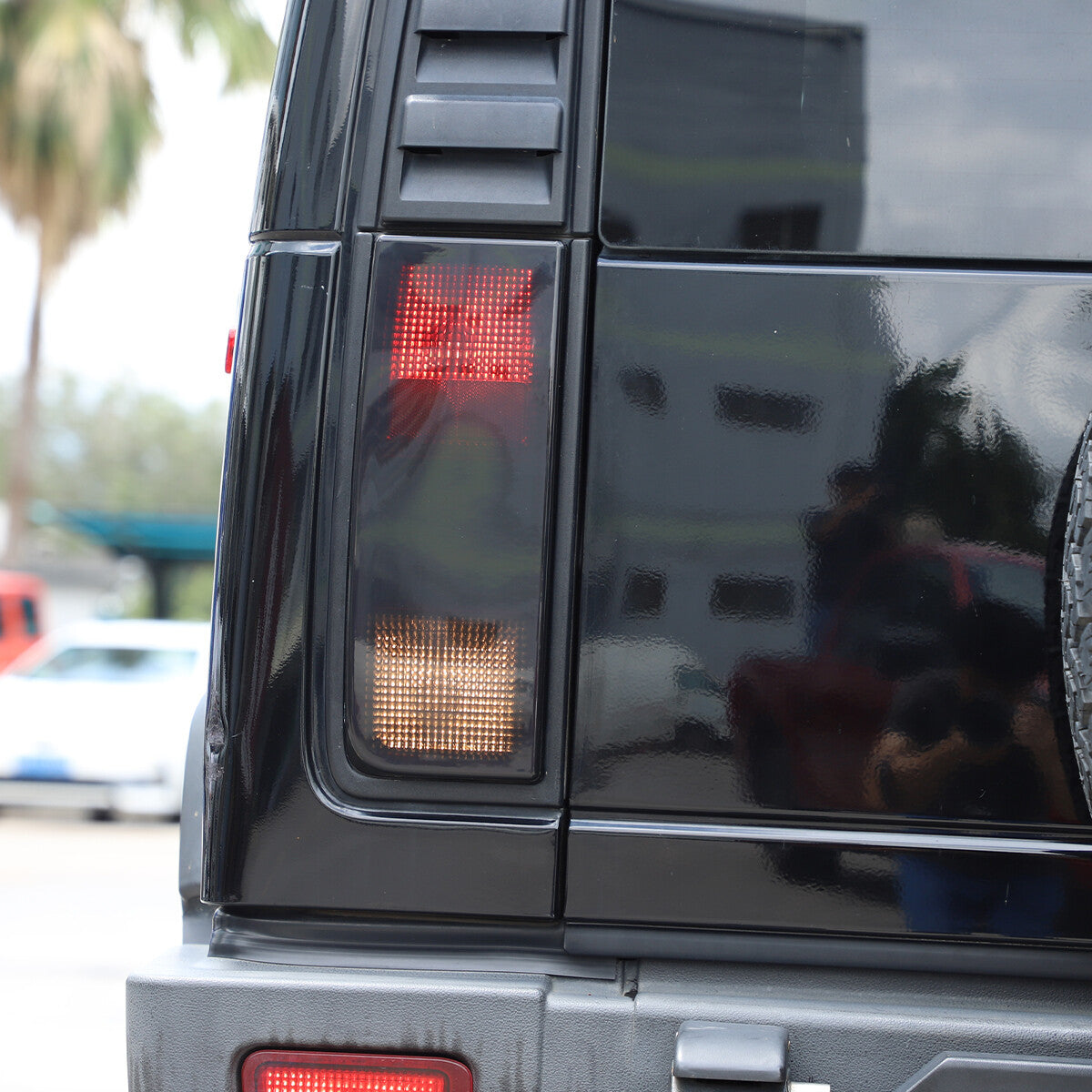 18pcs Smoked Front Rear Side Tail Light Roof Light Trim Cover For Hummer H2 22