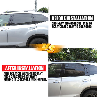 Rear Door Window Louver Air Vent Panel Trim For Subaru Forester SK 2019-2024 5