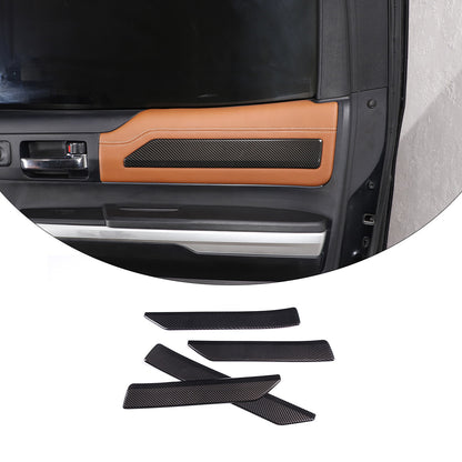 ABS Carbon Fiber 4-Door Panel Trim Cover for 2014-2021 Toyota Tun-dra 5