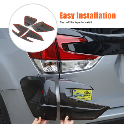 Transparent Gray ABS Tail Light Smoked Cover Trim For Subaru Forester SL 2019-24 14