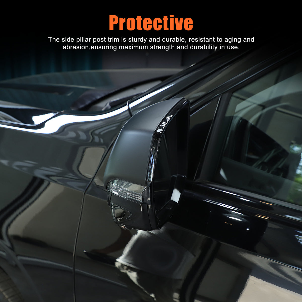 Matte Black Side Rearview Mirror Cover Caps For Cadillac Escalade 2021-2023 US 20