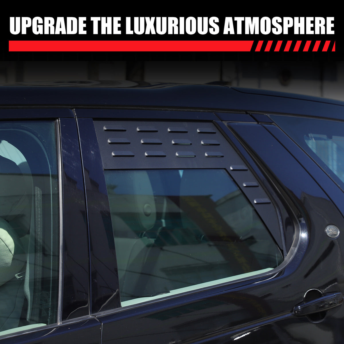 Rear Door Window Louver Air Vent Panel Trim Cover For Land Rover Discovery 5 17+ 6