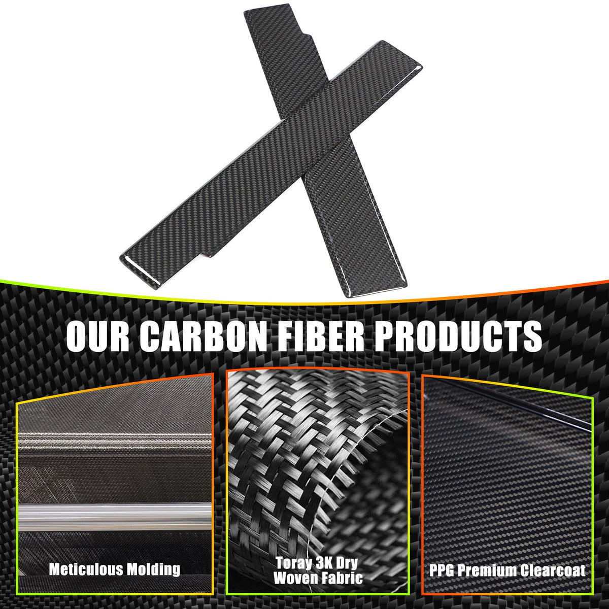 Real Carbon Fiber Rear Storage Panel Trim For Porsche Panamera 976 2024+ 9