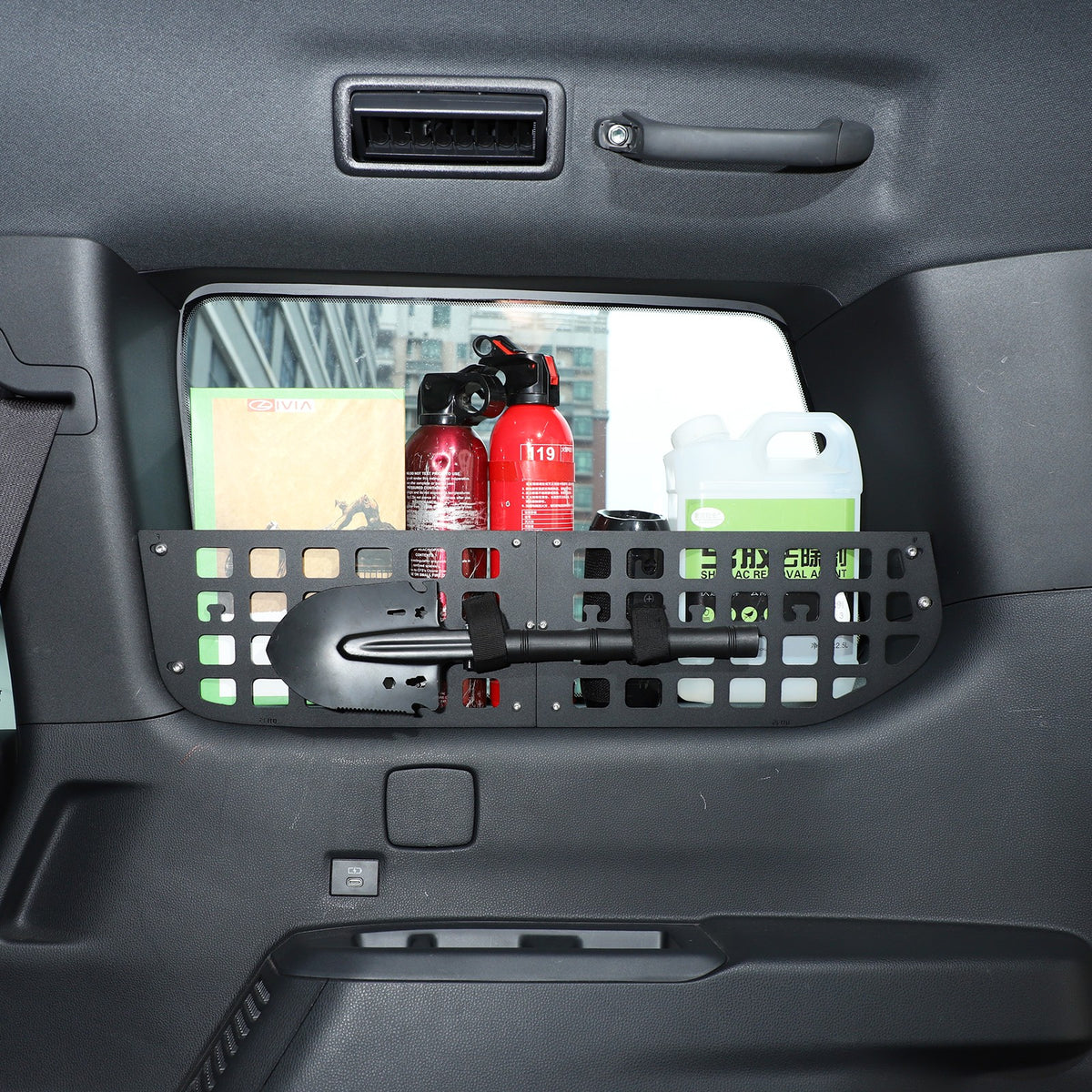 Steel Aluminum Cargo Side Window Storage Barrier For Land Cruiser LC250 2024+ 8