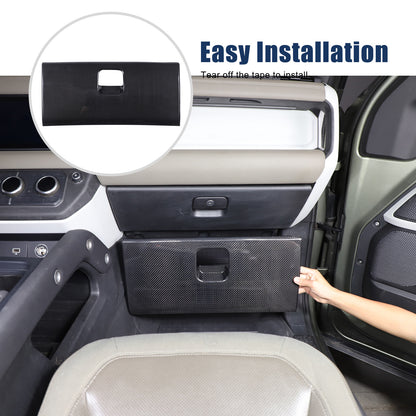 Real Carbon Fiber Passenger Side Glove Box Panel Trim For LR Defender L663 20+ 4