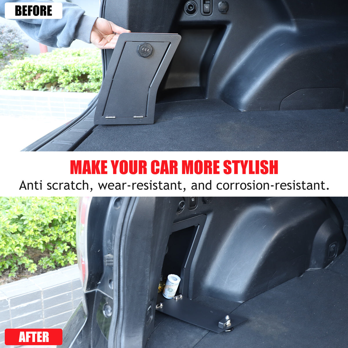 Rear Trunk Side Vault Safe Storage Lock Box For Subaru Forester 4th SJ 13-18 16