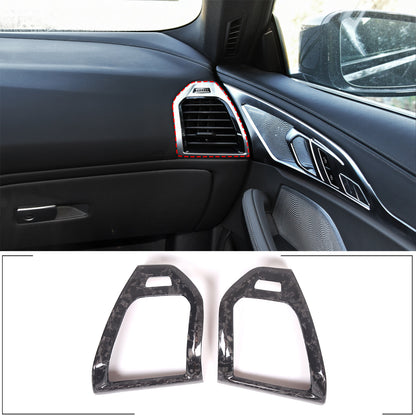 Forged Real Carbon Fiber Dashboard Side Air Vent Cover For BMW 8 Series 19-22 5