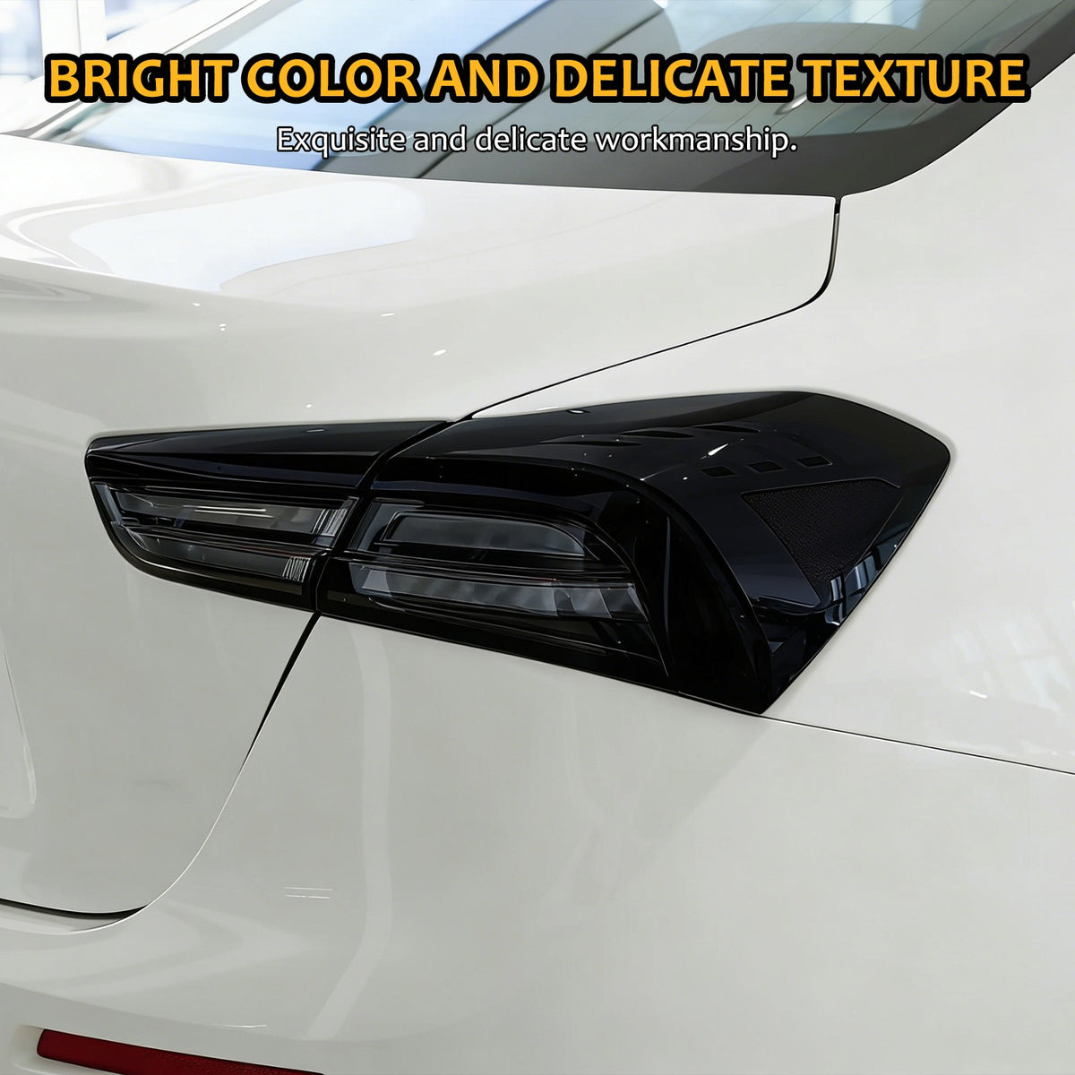 Smoked Rear Tail Light Guard Cover Trim For Maserati Ghibli 2021-24 20