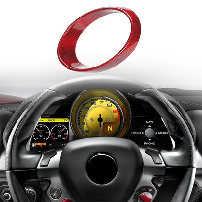 Red Real Carbon Fiber Instrument Tachometer Cover For Ferrari 458/488 2011-2016 15