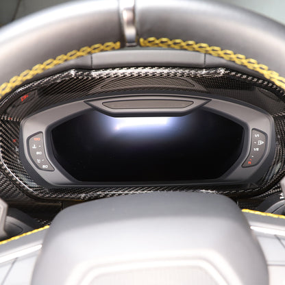 Real Carbon Fiber Dashboard Instrument Trim For Lamborghini URUS 2018-2023 US 4