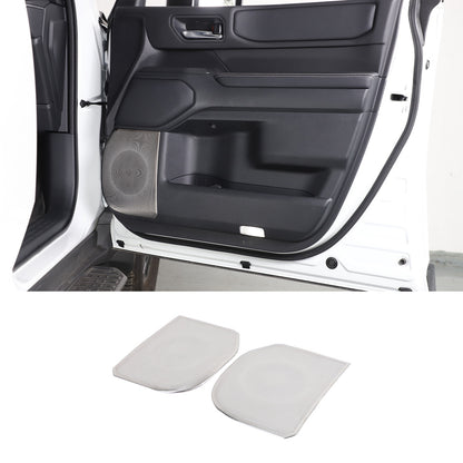 Silver Inner Door Speaker Tweeter Mesh Cover For Toyota Land Cruiser LC250 24+ 11