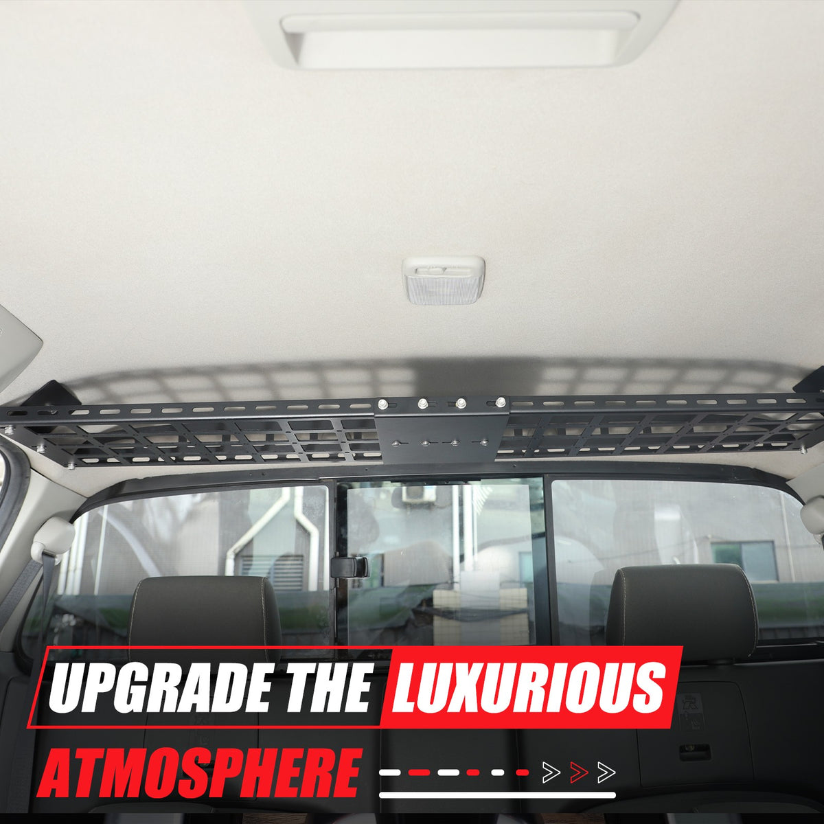 Aluminum Rear Roof Hanging Rack Molle Panel For Nissan Frontier King Cab 2009-17 17