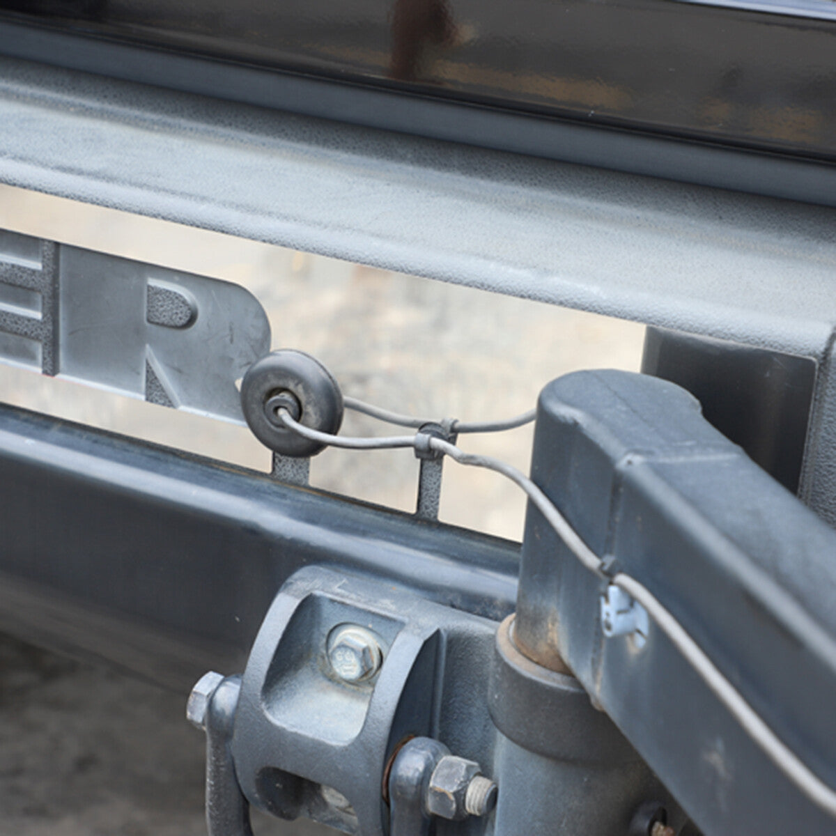 Silver Steel Rear Bumper Decorative Panel Trim Cover For Hummer H2 2003-2009 12
