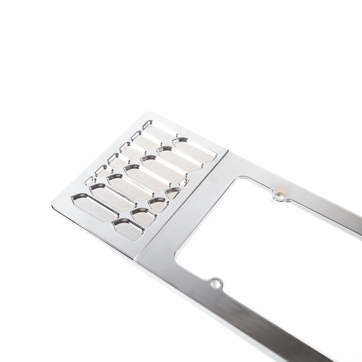 Silver Aluminum alloy Rear License Plate Frame Trim For Corvette C6 2005-13 12