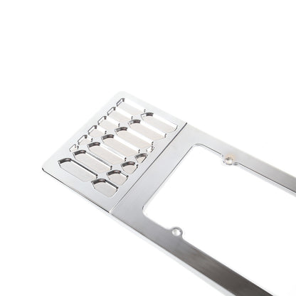 Silver Aluminum alloy Rear License Plate Frame Trim For Corvette C6 2005-13 12