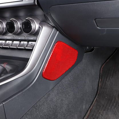 Red Real Carbon Fiber Interior Center Console Trim Set Kit For Subaru BRZ 22+ 58