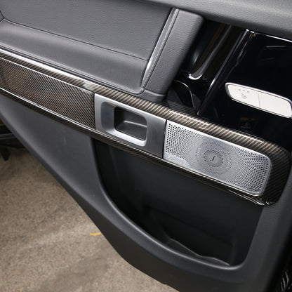 For 19-2021 Mercedes Benz G Class ABS Carbon Fiber Door Handle Frame Trim Cover 3