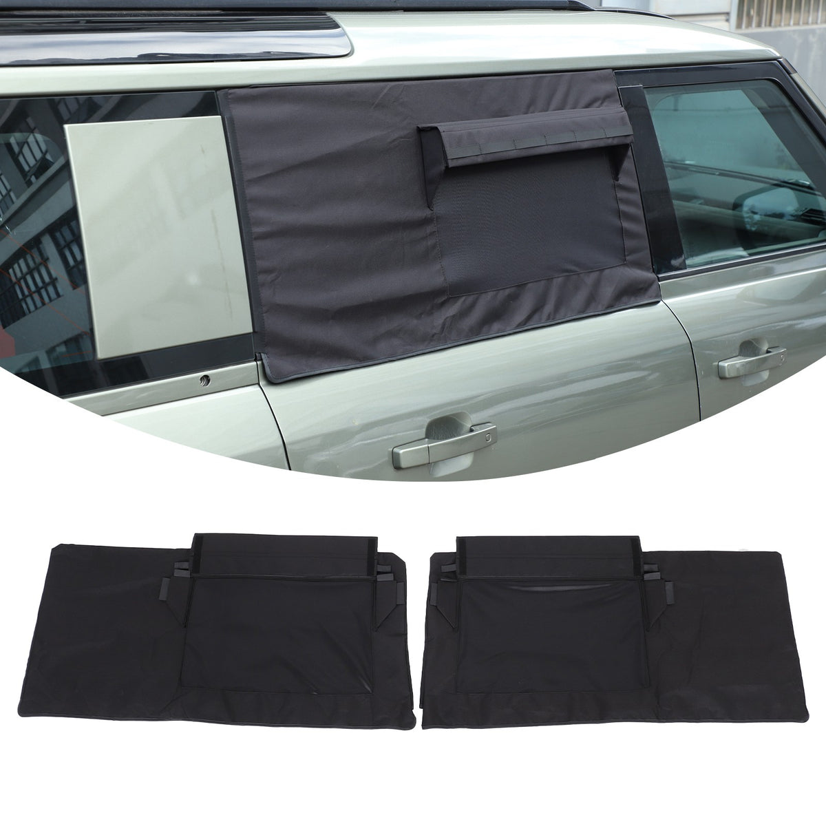 Rear Door Window Sun Shade Cover For Land Rover Defender L663 2020+ 1