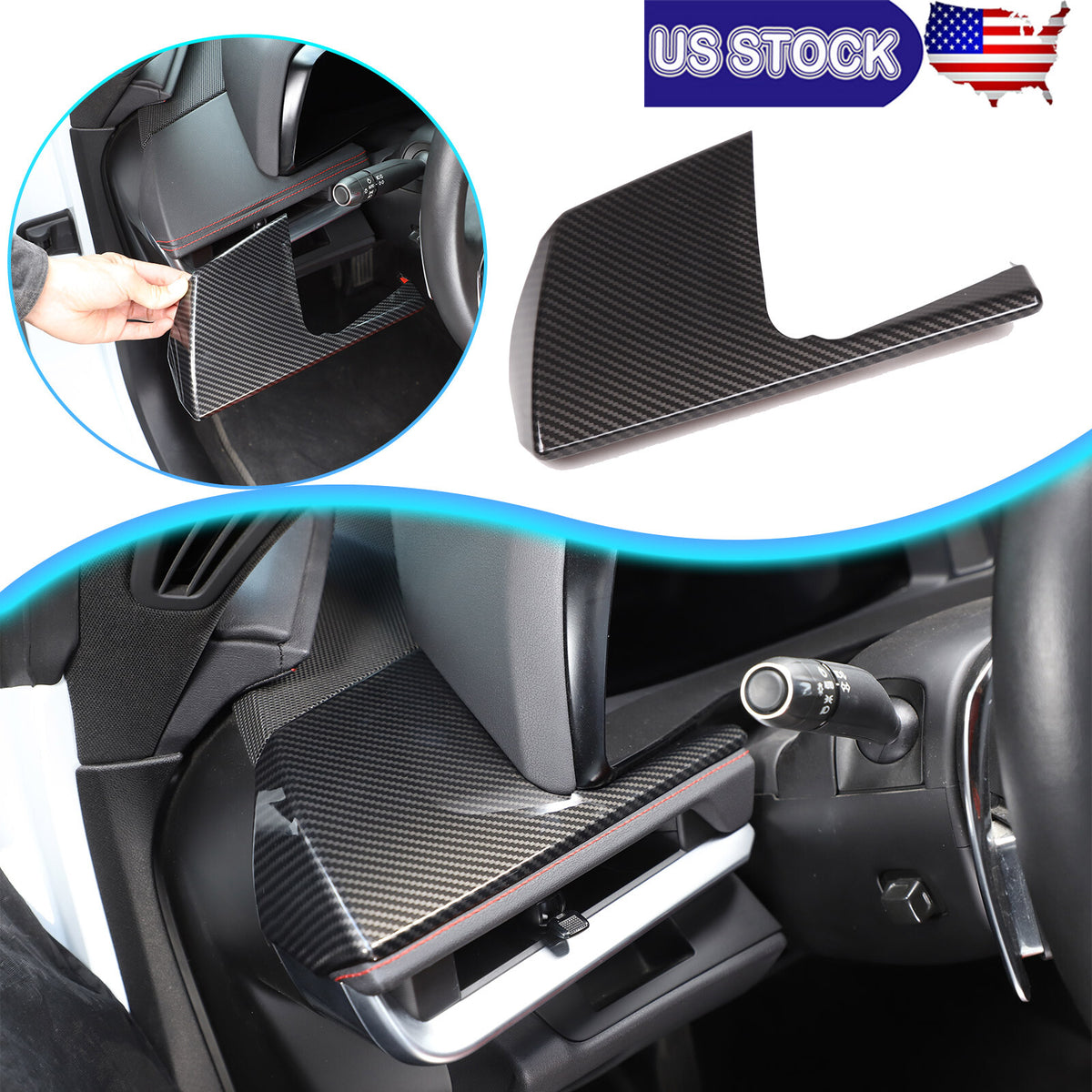 Carbon Fiber ABS Interior Full Decor Cover Trim Kit For Corvette C8 2020-2025 - Styles 46-50 54