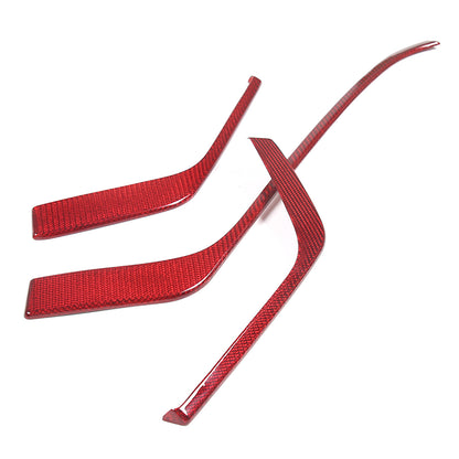 Red Real Carbon Fiber Full Interior Set Decor Trim Kit for Corvette C8 20-25 - Styles 31-35 52