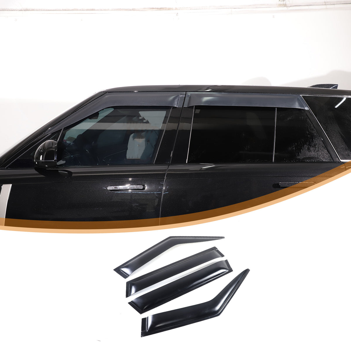For Range Rover Vogue L460 2023+ Window Wind Visor Rain Guard Vent Deflector 19