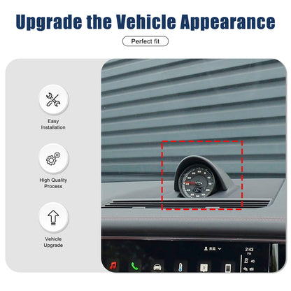 Real Carbon Fiber Instrument Trim Overlay For Porsche Panamera 971 17-23 US 8