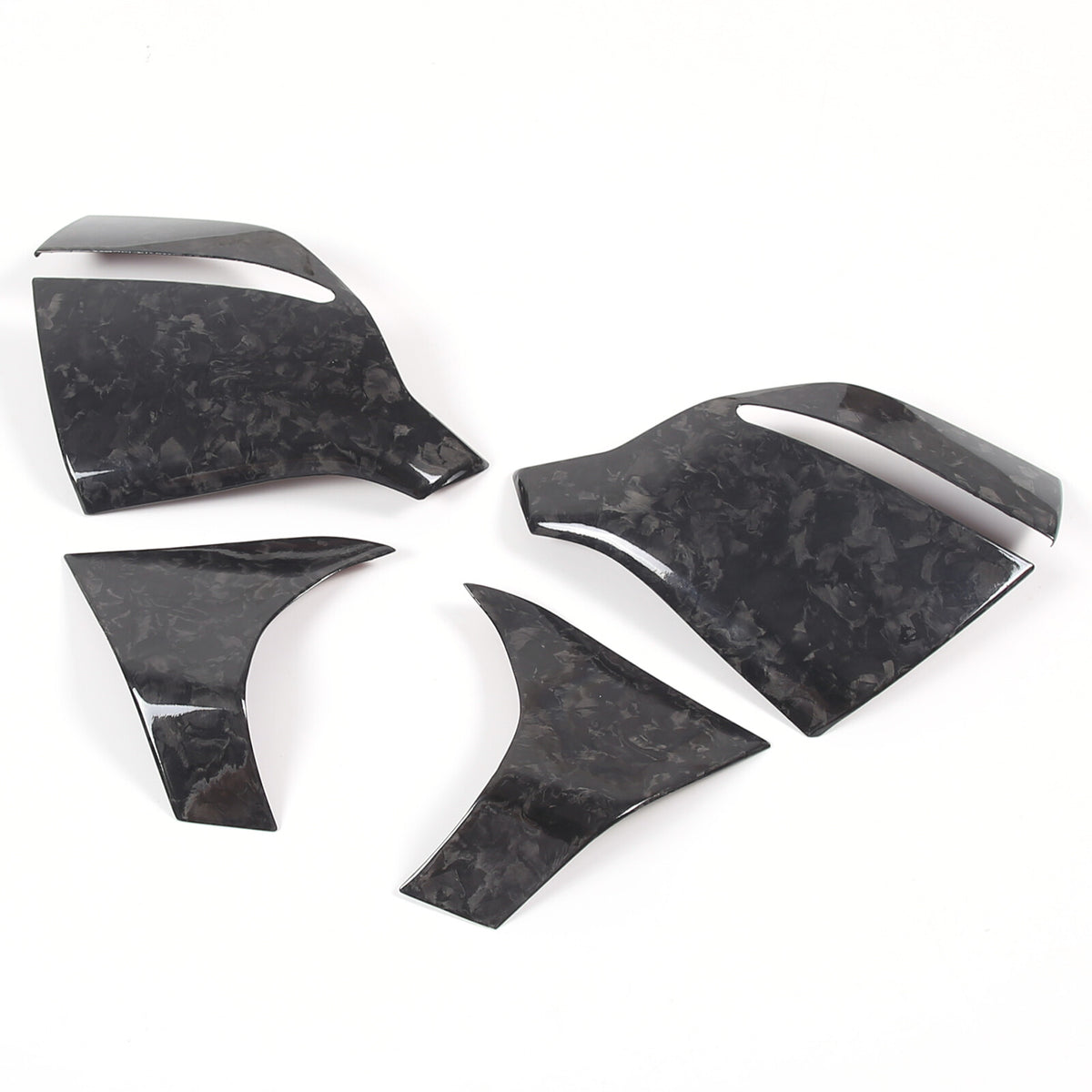 Forged Real Carbon Fiber Side Mirror Base Lower Cover Trim For Corvette C8 20-26 12