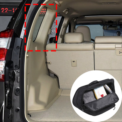 Car Trunk Left Side Window Storage Tool Bag For Toyota Land Cruiser Prado 10-23 15